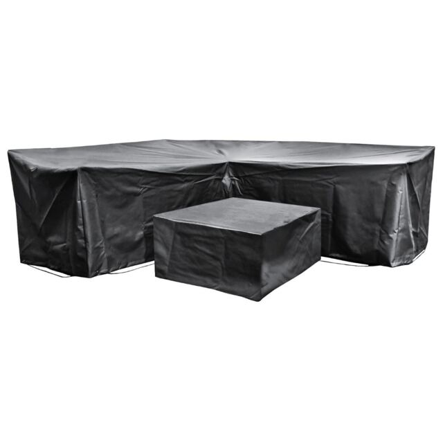 Cozy Bay Acorn EZBreathe Corner L Shape Patio Set Cover in Black