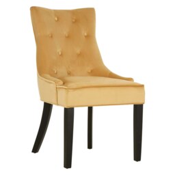 Orsina Beige Velvet Chair, Enchanting Sleep Chair, Easy to Assemble Borg Chair, Comfy Dining Chair