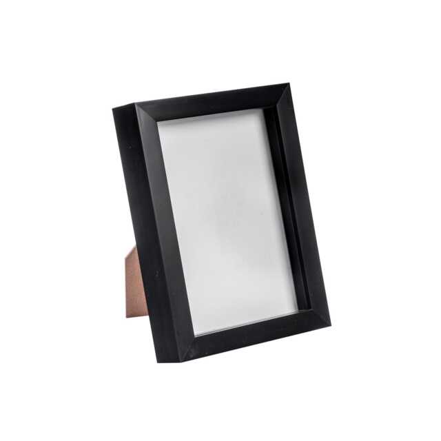 "Nicola Spring 5 x 7"" Photo Frame - Black - 3D Photo Frame Picture Frame Box Portrait Display Case (20 x 15cm)"