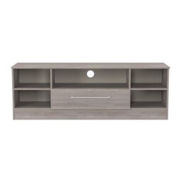 Gloucester Wide 1 Drawer TV & Media Unit in Grey Oak (Ready Assembled) Grey Grey Oak