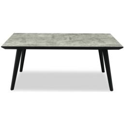 Nivara Indoor Rectangular Dining Table - Metal - L90 x W180 x H76 cm - Black