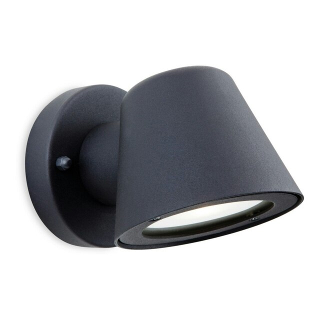 Elan LED 1 Light Outdoor Wall Light Black IP44