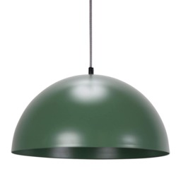 ValueLights Stassi Green Mushroom Dome Metal Pendant Ceiling Light and Bulb
