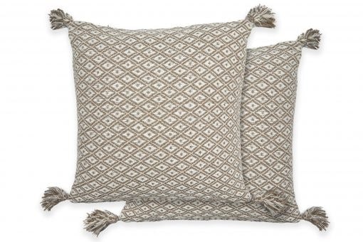 Stockholm Cushion Cover 43cm x 43cm Taupe Brown Natural