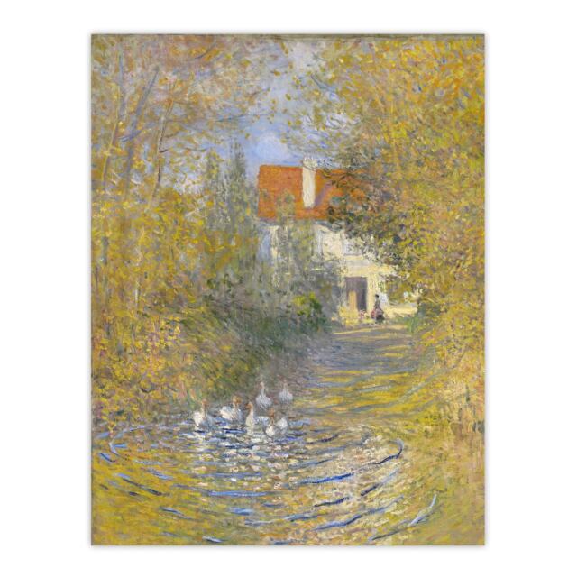 The Geese Impressionist Painting Monet Vintage Huge Wall Art Print 18X24 In