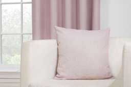Eclipse - 100% Blackout Thermal Self-Lined Curtains - Eyelet - 100% Polyester (Rose, Tie Backs 26''(Pair)) Pink Pink