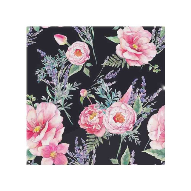 Watercolour Painting Of Flowers Splash Back White