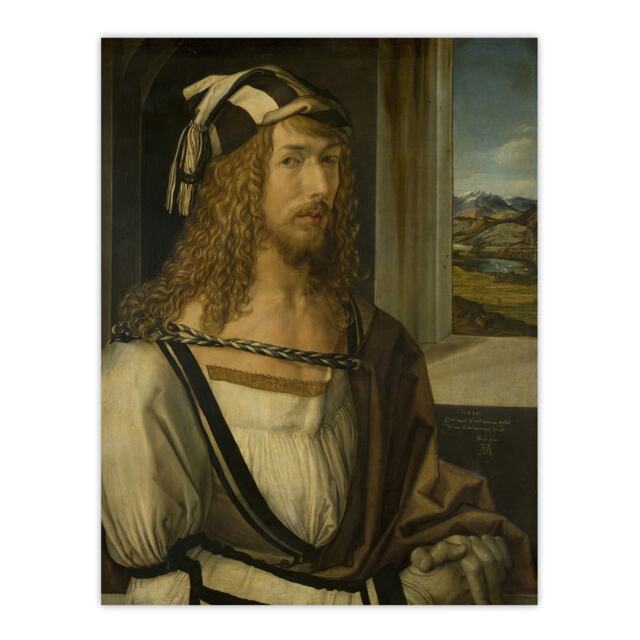 Self Portrait Young Artist Albrecht Durer Huge Wall Art Print 18X24 In