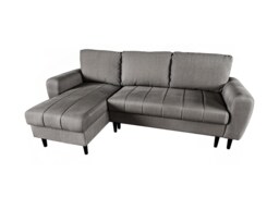 Sienna 3 Seater Right Hand Facing Storage Sofa Bed in Grey, Silver or Beige Grey One Size