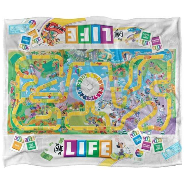 The Game Of Life Game Scene Blanket - Multicoloured - One Size
