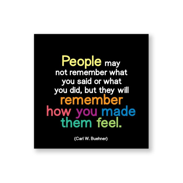 Quotable Inspirational Quote Fridge Magnet People May Not Remember 9cm