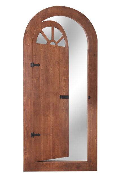 Primrose Glass Illusion Wooden Garden Mirror Gate 6ft x 2ft 8in