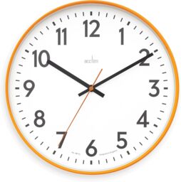 Acctim Hugo Modern Bright 30cm Wall Clock Dijon