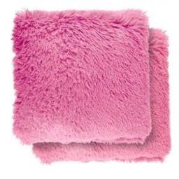 Teddy Cushion Cover 43cm x 43cm Pink Pink Pink