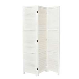 Living and Home Solid Wood Folding Room Divider Privacy Screen for Home - 3 Panels