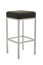 Orsina Baina Dark Grey Pu And Gold Finish Bar Stool