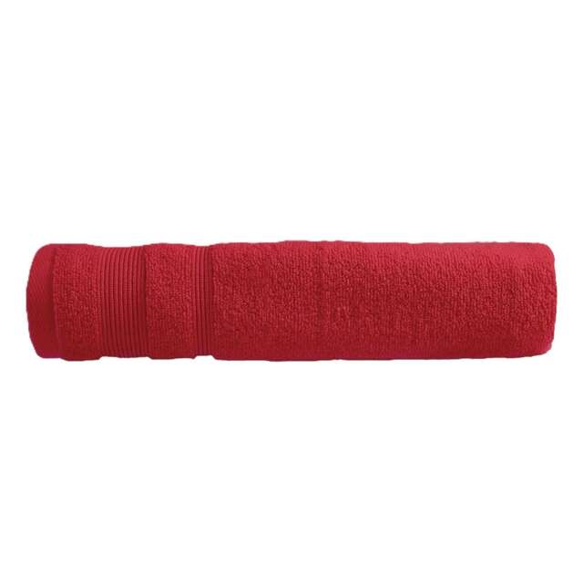 Luxury Zero Twist Egyptian Cotton Bath Sheet 100 x 150cm - Extra Large Bath Towel Red Red Cranberry Bath sheet