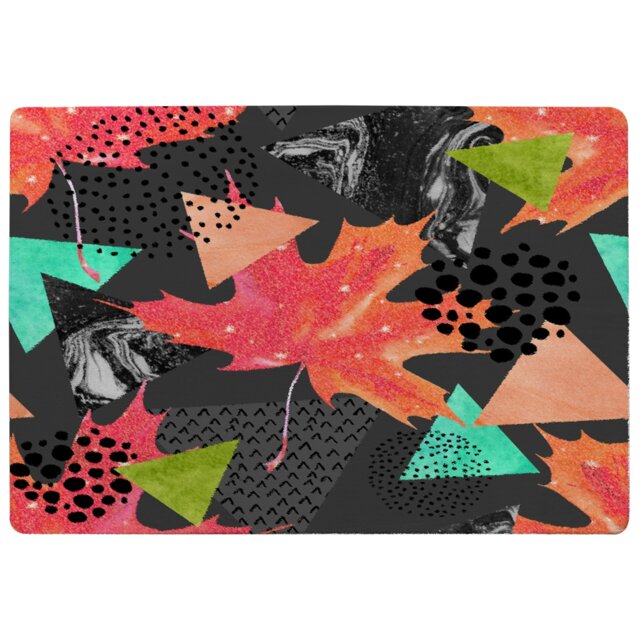 Maple Leaf Geometrics Rug Multi