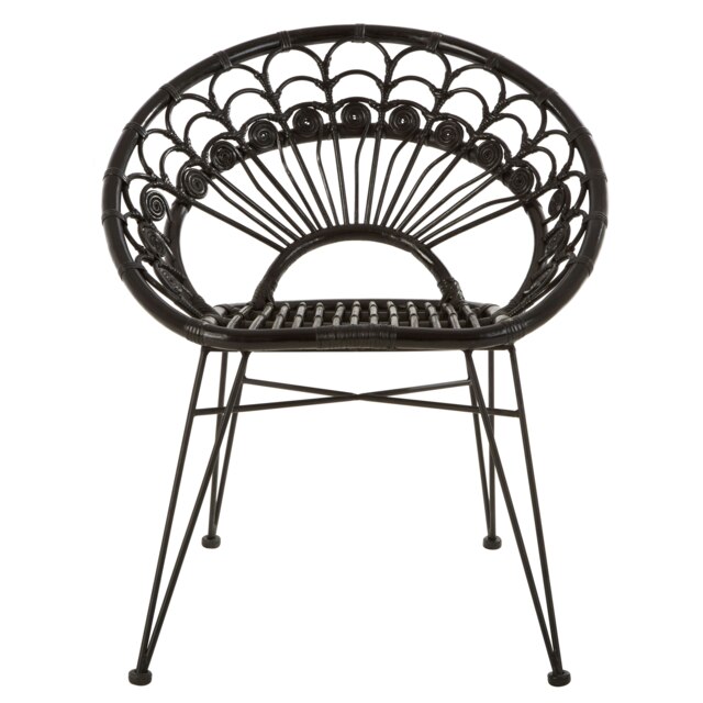 Orsina Manado Black Natural Rattan Chair