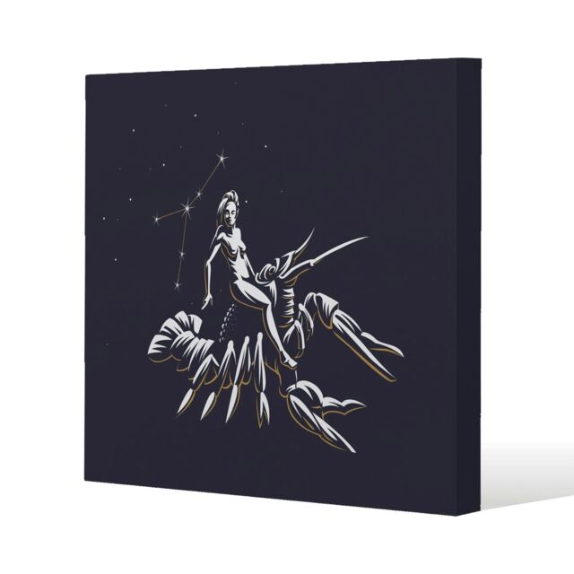 Sign of the zodiac cancer (canvas) Cream