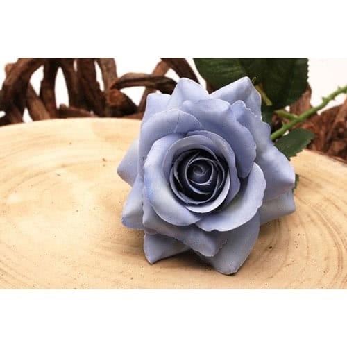 Blue Rose Artificial Silk Flower 42cm