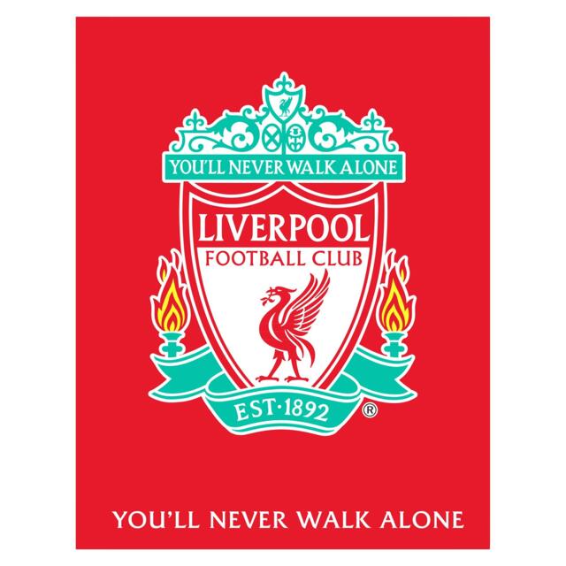 Liverpool FC You´ll Never Walk Alone Rug White White/Green/Yellow/Red One Size 1