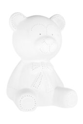 Orsina Kids Bear Night Light, Cute Sitting Bear Design In Soft Ceramic Finish, Gentle Glow To Soothe Children