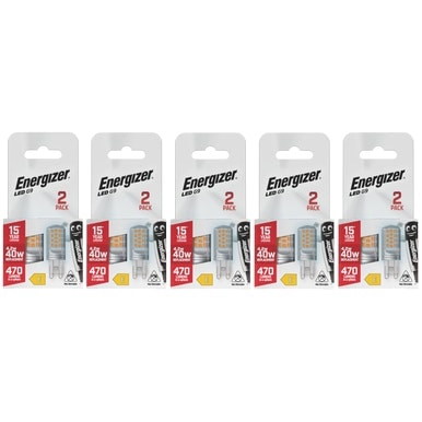 Energizer LED G9 470lm 4.2W 6500K (Daylight) Light Bulb - Pack of 10