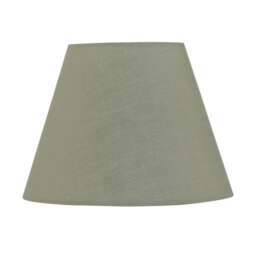 Sage Green Cotton 20cm Diameter Tapered Fabric Lamp Shade Green Medium 1