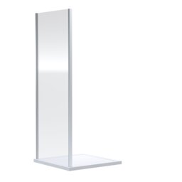 Balterley Ruwa Toughened Safety Glass Side Panel - Balterley Silver Chrome 1