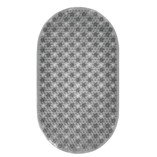 Showerdrape Cleo Grey Anti Slip Bath Mat 69cm x 39cm Grey 1