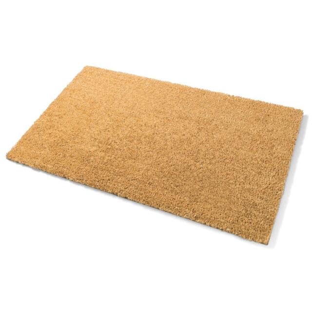Coir Door Mat Heavy Duty Non-Slip - 1m x 7m - 17mm Thick Entrance Matting Brown 1M x 7M 1
