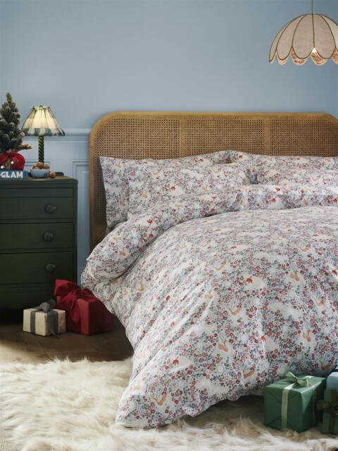 Cath Kidston Polar Ditsy Duvet Cover Set Ice Blue Blue Ice Blue Double