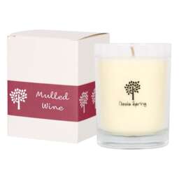 Nicola Spring Mulled Wine Scented Candle - 160g 28h Natural Single Wick Soy Wax Aromatherapy Candle Home Fragrance