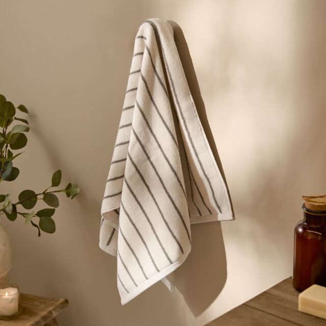 Yard Hebden Narrow Striped 100% Cotton Towel