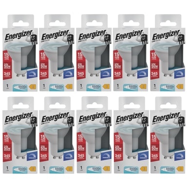 Energizer LED GU10 345lm 3.6W 6500K (Daylight) Dimmable Light Bulb - Pack of 10