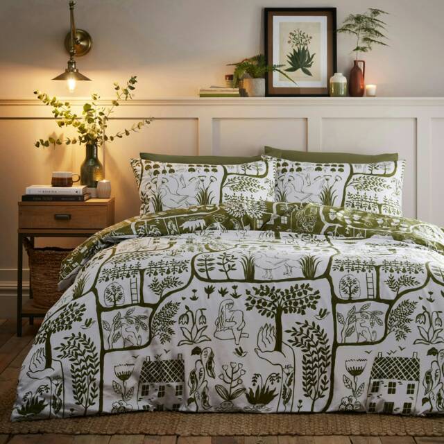 furn. Frida Floral Reversible King Duvet Cover Set