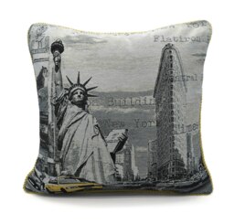 Tapestry Filled Scatter Cushion - 43cm x 43cm Multi New York