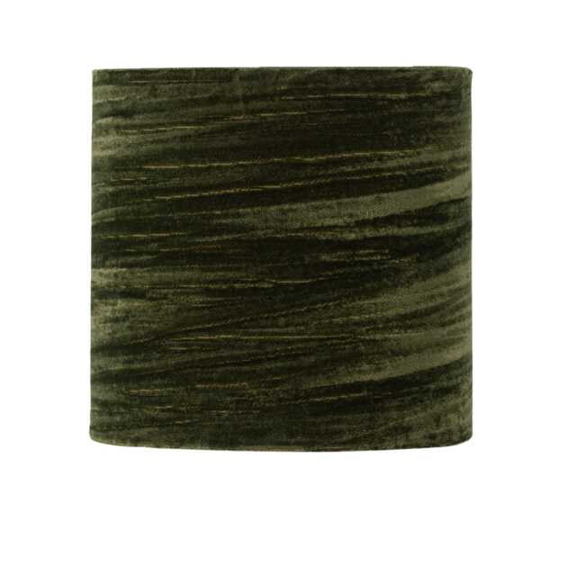 Green Crushed Velvet 15.5cm Table Lamp Shade Green Small 1