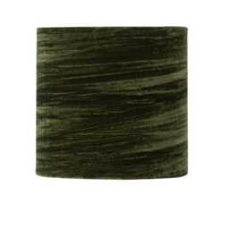Green Crushed Velvet 15.5cm Table Lamp Shade Green Small 1