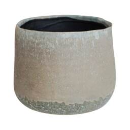 Celeste Planter - Ceramic - L21 x W26 x H26 cm - Grey Brown