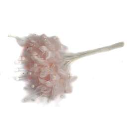 Pink Pearled Baby's Breath Fabric Flowers - 6 Bunches of 12