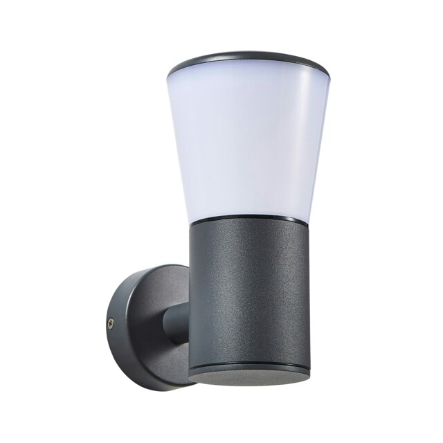 CGC OTIS Anthracite Outdoor Wall Light Up/Down E27 Opal Diffuser IP44 Grey Anthracite Dark Grey Height: 20.5 cm Width: 10.5 cm Depth: 16 cm