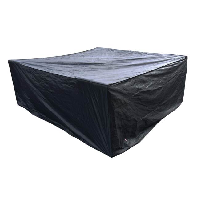 KCT Weatherproof Outdoor Garden Patio Rattan Furniture Cover Square - 150 x 150 x 75cm Black 1