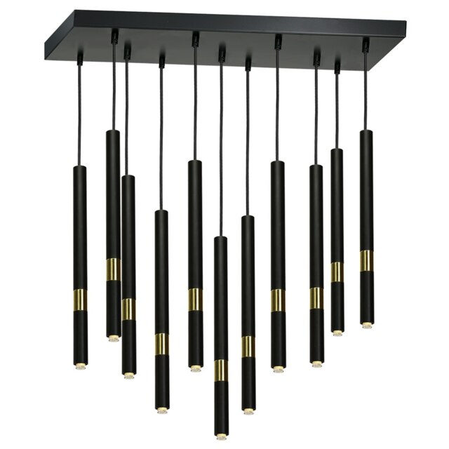 Milagro Pendant Lamp Monza Black / Gold 11XG9 8W