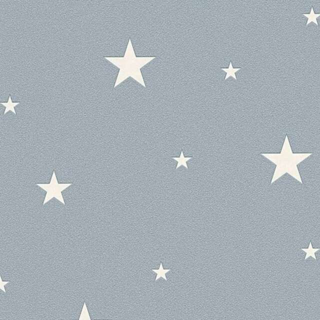 AS Creation Glow In The Dark Stars Textured Wallpaper - Grey - 32.1ft x 21in