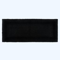 Homescapes Luxury Reversible Bath Mat Runner Black 40 x 100 cm