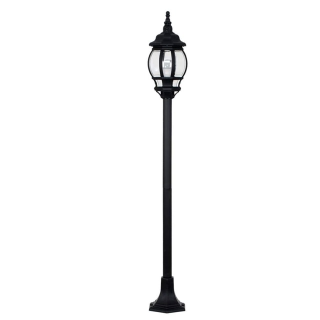 ValueLights Windsor Black Outdoor Garden IP44 Rated Bollard Post Light