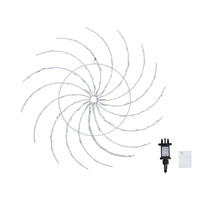 50cm Light up Christmas Catherine Wheel with 96 Blue and White LEDs