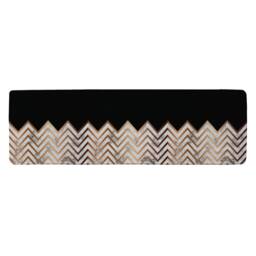 Marble Zig Zag Pattern Runner Rug Multi